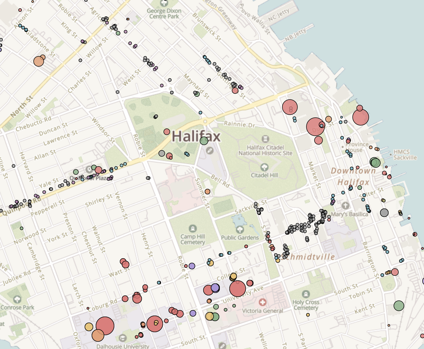 bike parking map